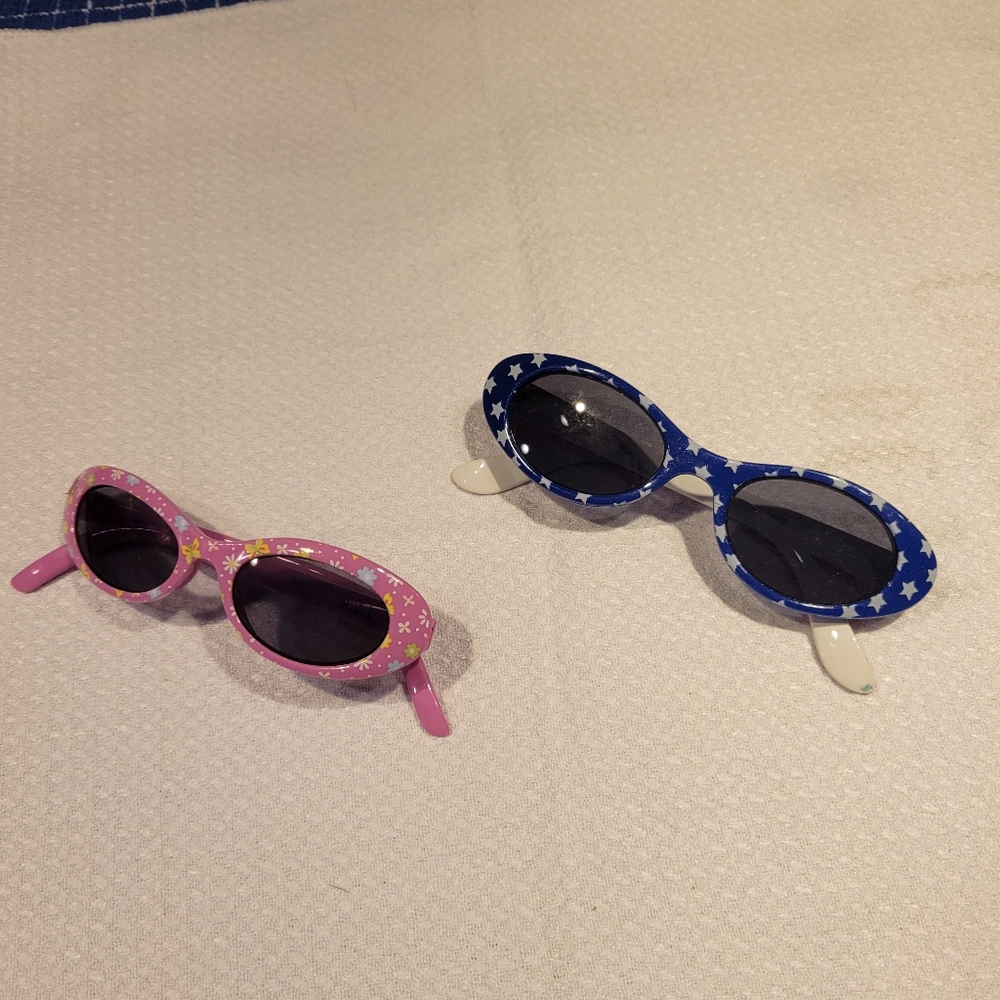 Toddler Star and Flower Sunglasses Set